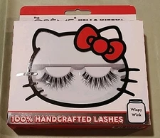 The Creme Shop HELLO KITTY - 100% Handcrafted "WISPY WINK" Lashes - New In Box