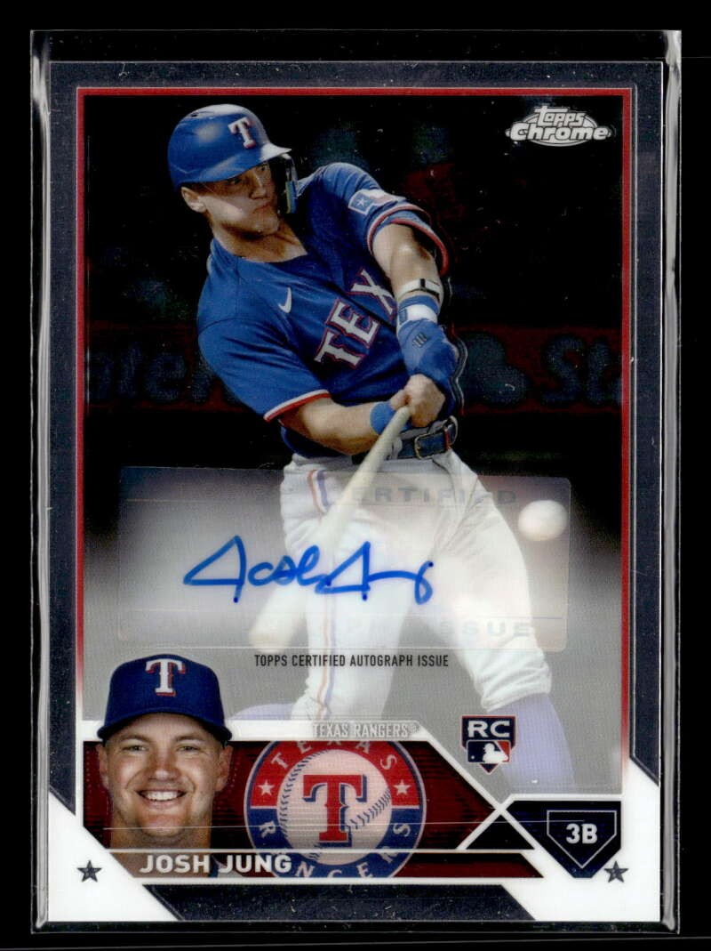 2023 Topps Chrome Update Josh Jung Auto Autograph #AC-JJ UX5728