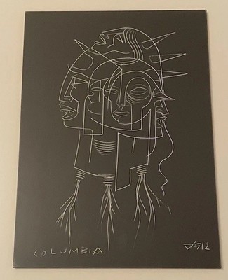 Doze Green Original Drawing Columbia Signed Graffiti Street Modern Cubist Art