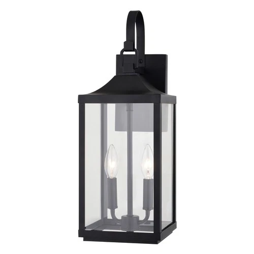 Vaxcel Lighting T0764 Old Town 2 Light 20" Tall Outdoor Wall - Black - Picture 1 of 6