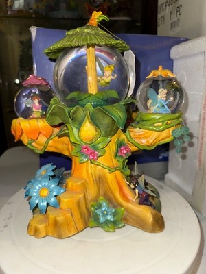 Disney Store Pixie Hollow Tinkerbell & Friends Musical Snowglobe -New in Box!