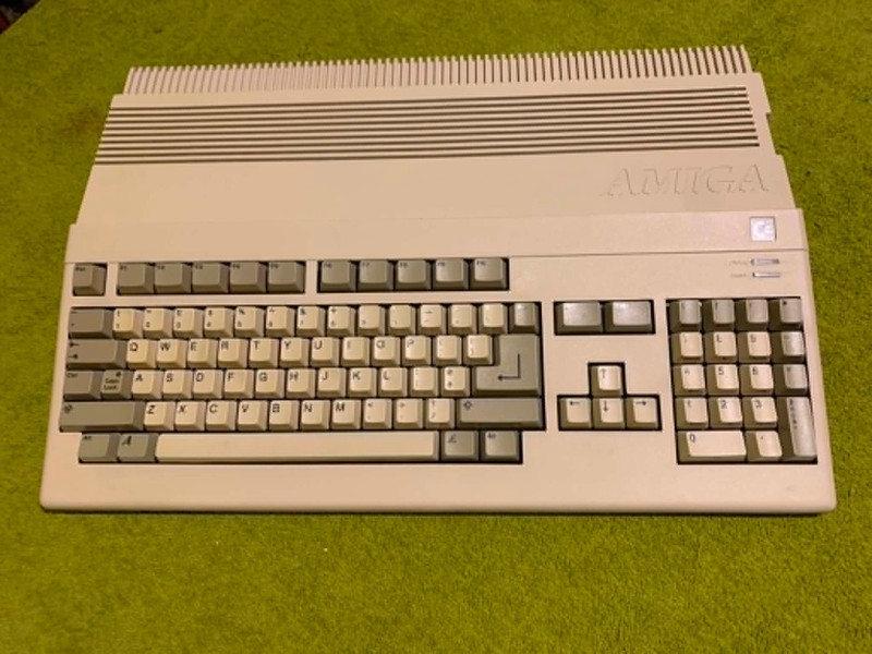 Amiga 500 with hard drive full of games