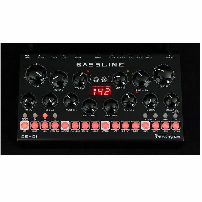 Erica Synths DB-01 Analogue Desktop Bassline Synthesiser & Sequencer