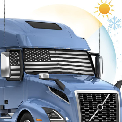 Semi Truck Sun Shade for Windshield and Side Window   Retractable Sunshade Block