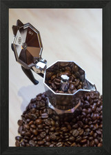 Coffe beans Framed Wall Art Poster Canvas Print Picture