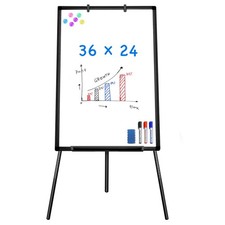Easel Whiteboard - Magnetic Portable Dry Erase Easel Board 36 x 24 Tripod Whi...