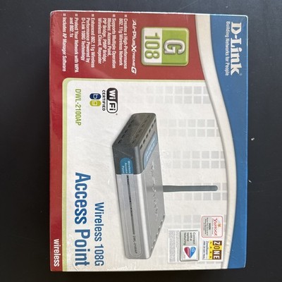 D-LINK DWL-2100AP WIRELESS 108G ACCESS POINT NEW IN FACTORY SEALED BOX