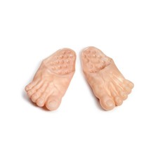 Vinyl Funny Feet Slipper Male - Rubie's