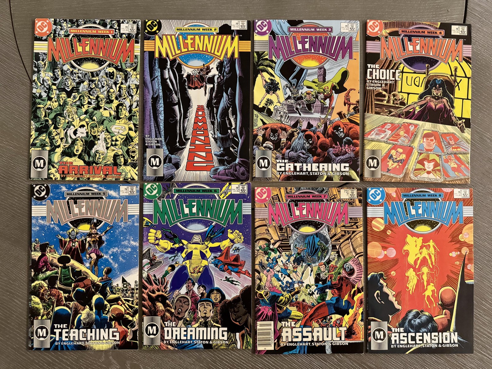 Millennium #1-8 1988 DC COMICS Complete Series Set Englehart Staton Gibson