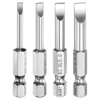 "4X SL3-SL6 Schlitzbits 1/4\" 2\" Magnet. FüR Diverse Fahrzeuge"
