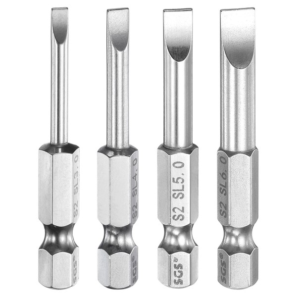 "4X SL3-SL6 Schlitzbits 1/4\" 2\" Magnet. FüR Diverse Fahrzeuge"-image