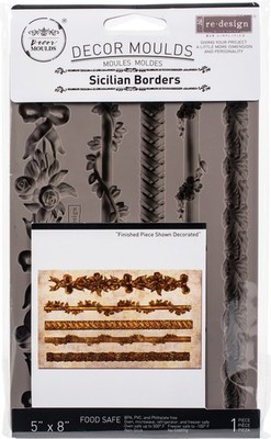 Prima Marketing Re-Design Mould 5''X8''X8mm-Sicilian Borders