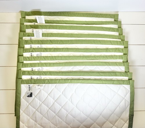Mikasa Garden Bloom 10 Placemats 2 Oven Mitts 4 Pot Holder Spring Easter Quilted - Picture 6 of 14