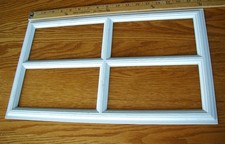 Set of 8 Garage Door Replacement Window Inserts 18 1/8" x 10 5/8" White