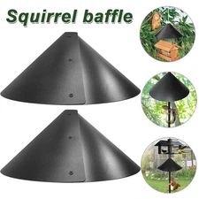19" Anti-Rust Wrap Around Squirrel Baffle Protects Bird Feeder Raccoon Squirrel