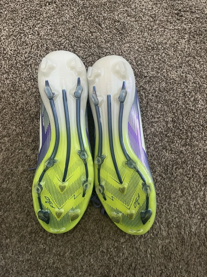 Adidas F50 Elite FG Soccer Cleats Size 9.5 Purple Rush - Image 3 of 4