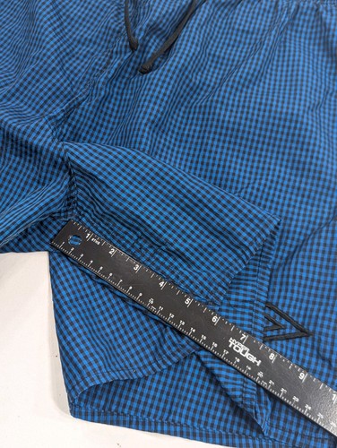 Vintage Umbro Shorts Mens XL Nylon 90s Plaid Check Soccer linerless USA made EUC - Picture 6 of 8