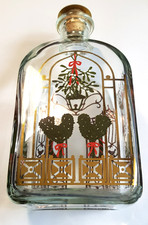 Dänische Weihnachtsflasche 1994 / Julesnaps / Holmegaard / Kugelbaumhähnchen