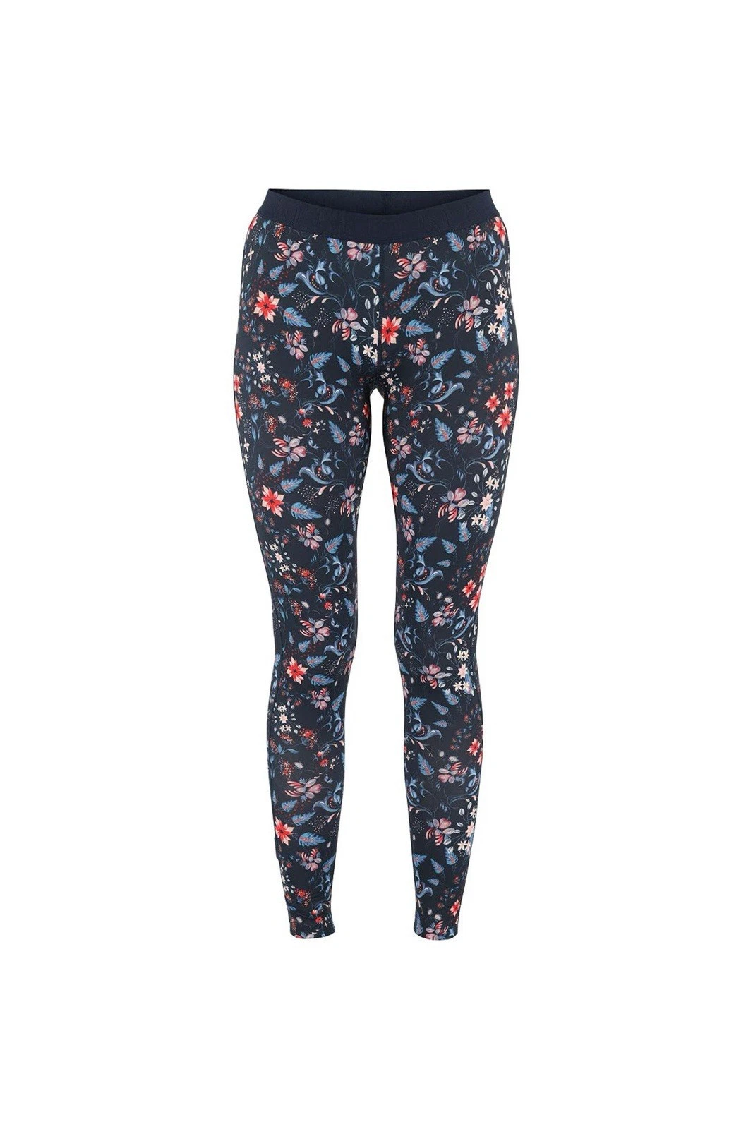 Kari Traa Women’s Fryd Pant Legging Floral Base Layer Blue Size Small