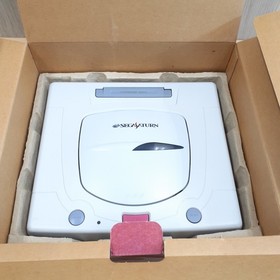 Sega Saturn Console Japan White in box with 2 controllers &3 games tested NTSC-J
