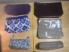 Lot of 6 Est e Lauder Cosmetic Bags Makeup Pouches Travel Organizer Bundle