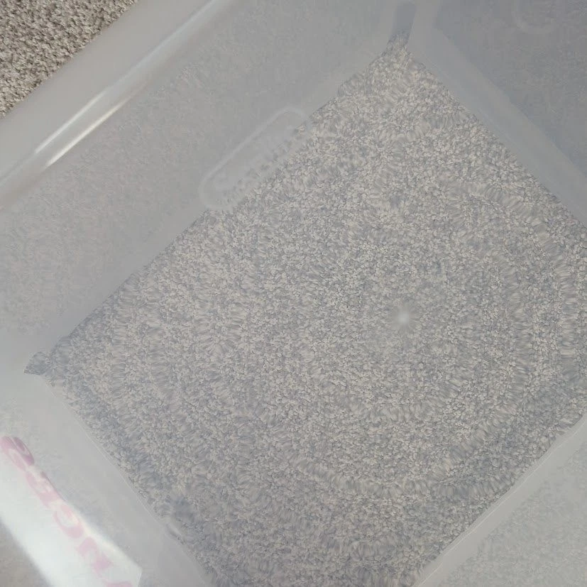 Sterilite Storage Box Container Blue Lid Finances Label Office Organization - Image 4 of 4