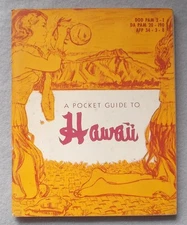 1955 POCKET GUIDE TO HAWAII Dept of Defense PHOTOS Travel LANGUAGE Phrase Book