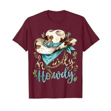 Howdy Western Cowboy Howdy Cowboy Rodeo Cowgirl Western T-Shirt
