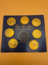 Readers Digest US Presidents Solid Brass Coin History Set 1997 George Washington