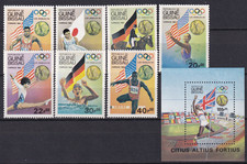 Guinea Bissau 1984 Yvert 282/88 + SS 49 Olympics Los Angeles MNH VF (GX)