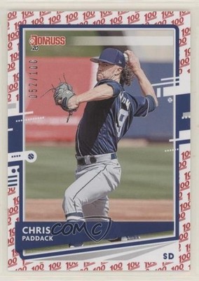 2020 Panini Donruss One Hundred 52/100 Chris Paddack #163 0c2y