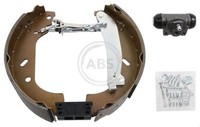 Hinterachse A.B.S. 111409 Bremsensatz, Trommelbremse FüR CitroËN,Fiat,Lancia,Peu