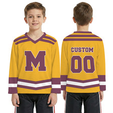 Custom Name & Number Ice Hockey Team Uniform Game Day Gift Hockey Jersey