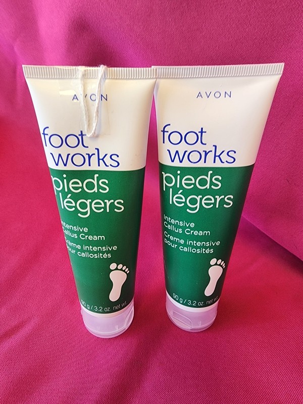 Avon Foot Works Intensive Callus Cream- 3.2 Oz.- Lot Of 2- New