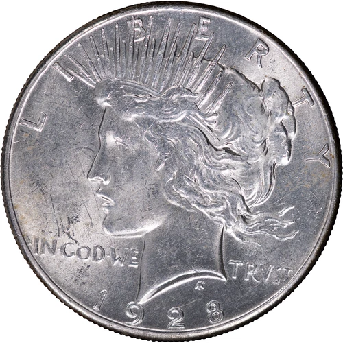 1928 Peace Silver Dollar ~ UNC Slight Swiping