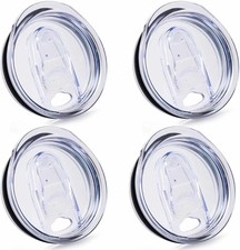 4 Pack 20oz Tumbler Replacement Lids Skinny Cup Splash Proof BPA Free 2.76"