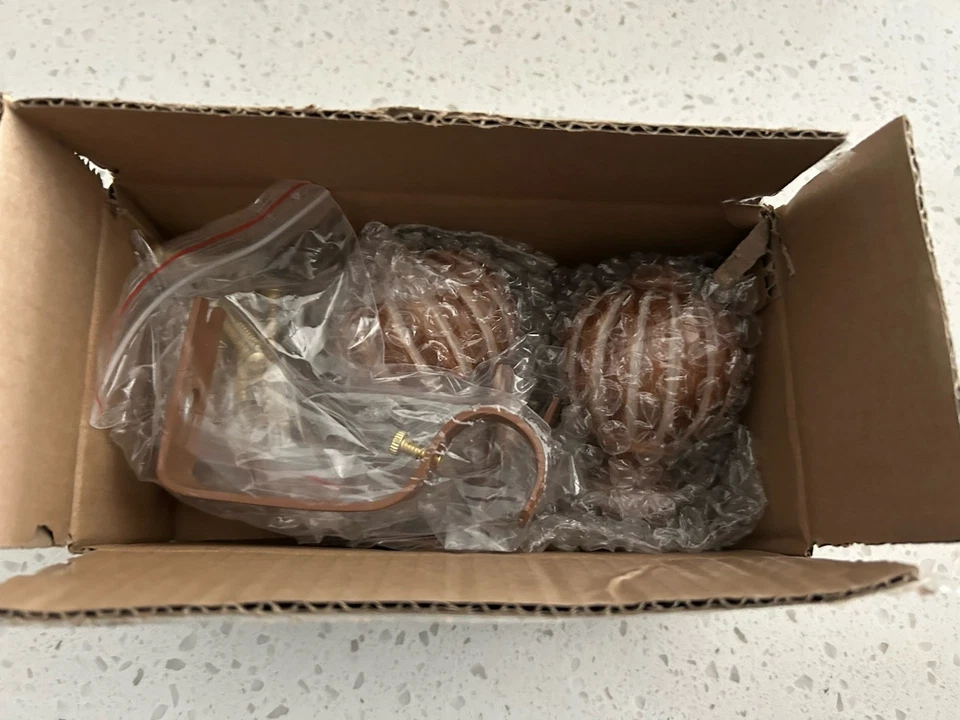 "Barras de cortina de madera antiguas doradas QDWIS para ventanas de 36"" a 150"" - totalmente nuevas" Foto 3 de 4