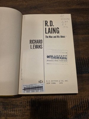 R.D. Laing The Man And His Ideas