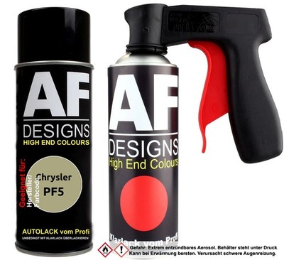 Spraydosen Griff Set für Chrysler PF5 Light Kiwi Perl Basislack Klarlack Handgri