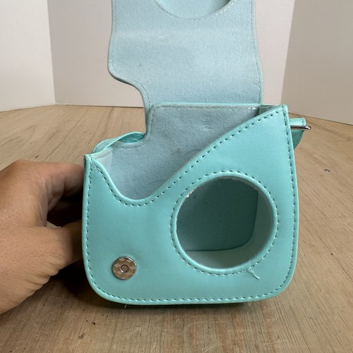 FUJIFILM INSTAX MINI 7S TEAL GREEN INSTANT FILM CAMERA WITH CASE WORKS - Picture 11 of 13