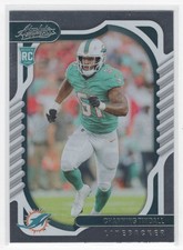 #152 Channing Tindall 2022 Panini Absolute RC Miami Dolphins