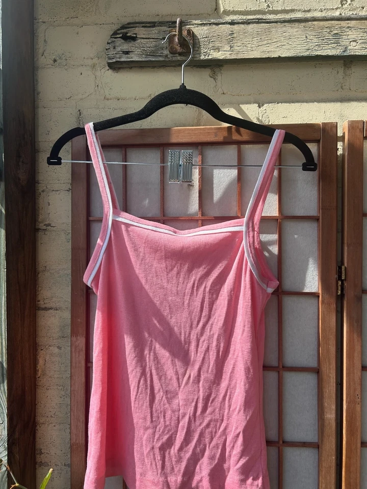 Camiseta sin mangas Wrangler para mujer M rosa salmón años 90 Foto 4 de 4