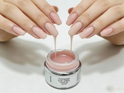 UV Gel / Hard Gel Builder / 50g / 1.76 oz .Painless/ Non Hot.--Light Pink