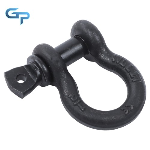 4 Pezzi Ganci ad Anello a D a Forma di Arco da 1/2" con Perno a Vite 2 Ton Carico Funzionante, Nero - Foto 11 di 16