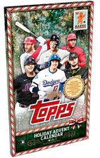 MLB Topps 2025 HOLIDAY Baseball Trading Card Advent Calendar Box [24 Packs]