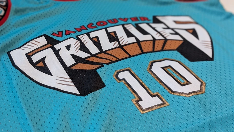 Camiseta con tirantes Mitchell & Ness NBA Vancouver Grizzlies, turquesa, talla L nueva con etiquetas Foto 4 de 4