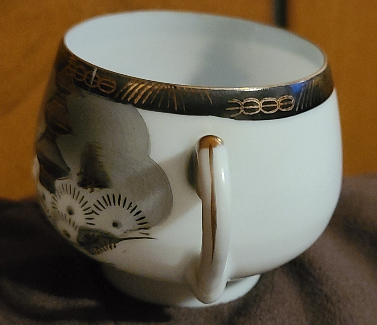 専用中国清時代金銀象嵌鼻煙香95g 高さ7.2㎝トヒチサ　東な７-0209☆2F Vintage Hayasi Kutani Hand-painted Fine China Gold Country