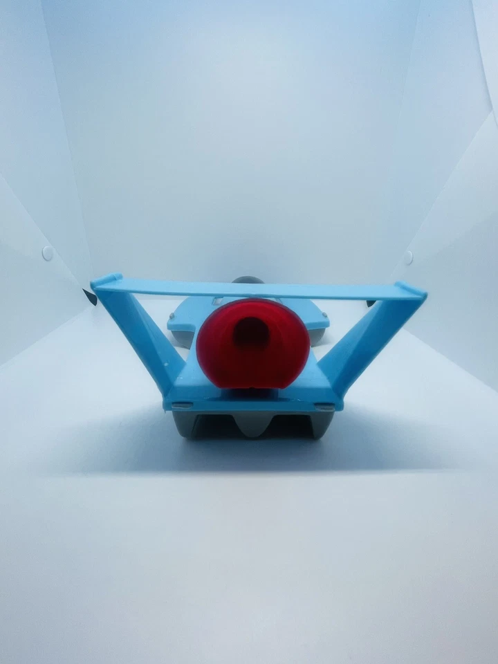 Nuevo juguete de plástico hecho en EE. UU. bote de carreras de velocidad barco azul motor rosa Foto 3 de 4