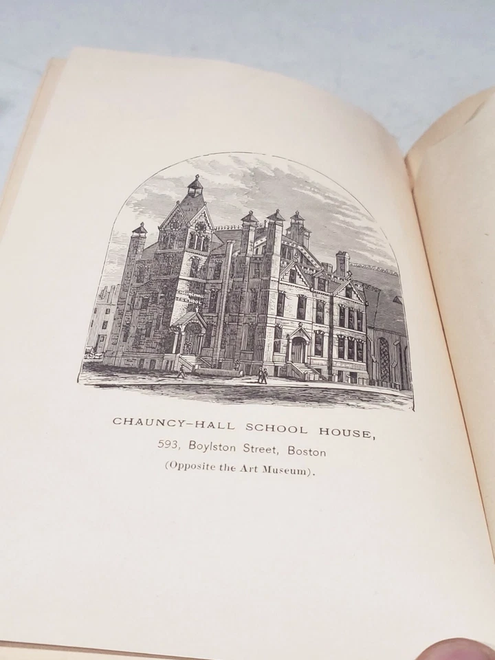 Antique Annual Catalogue For Pupils of Chauncy-Hall Boston School 1891-1892 Book Foto 2 de 4