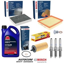FITS BMW 1 SERIES 118i 1.5 F20 PETROL BOSCH FULL SERVICE KIT & 3 NGK SPARK PLUGS